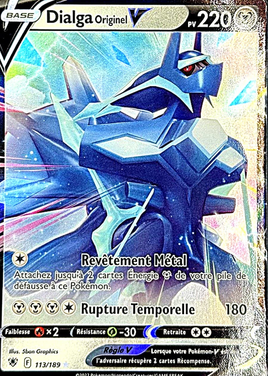 Dialga V Originel (Pokémon) dans un boîtier NFCertify